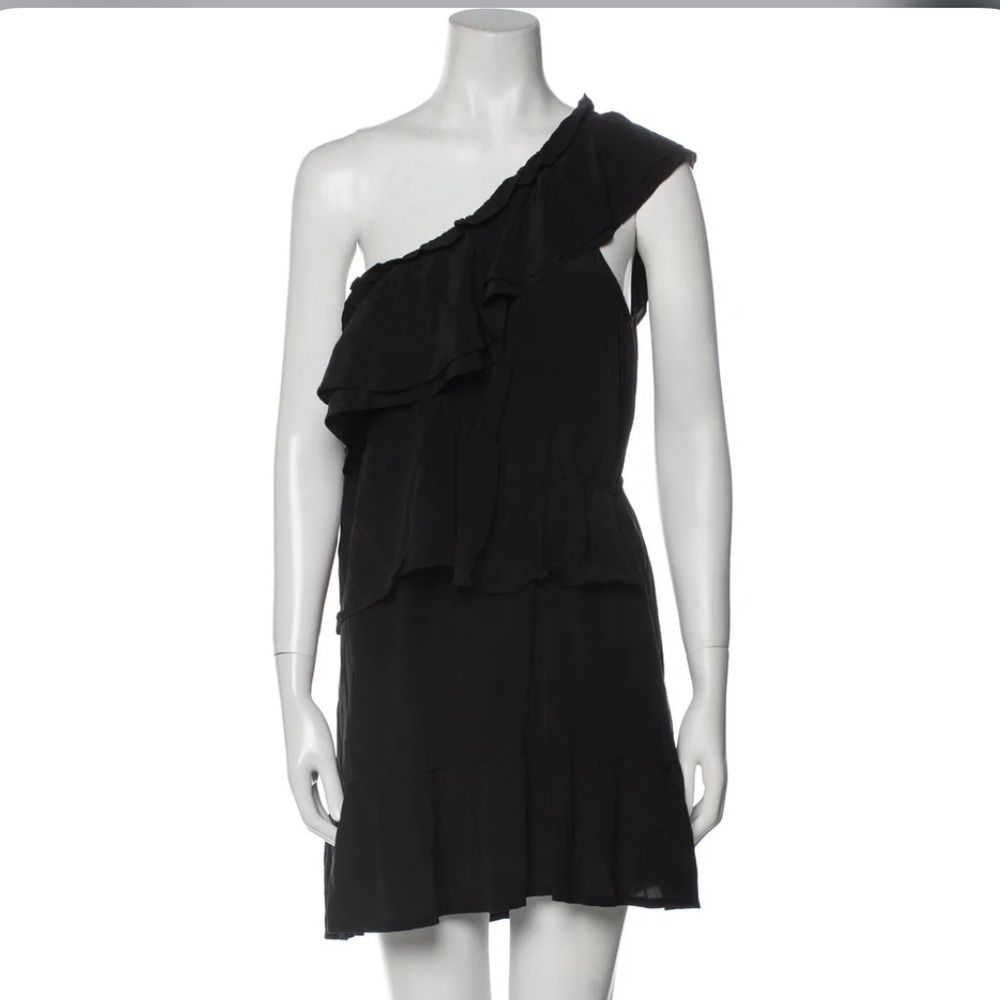 IRO Brooka black silk dress